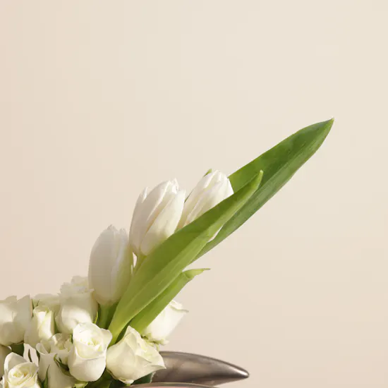 Crescent Grace Flower Vase