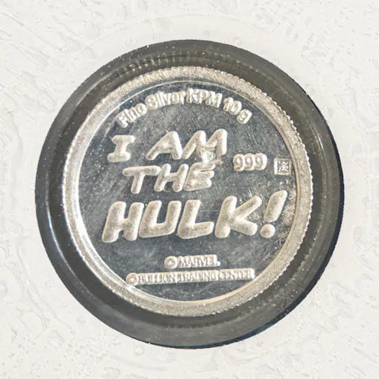 Btc Hulk Silver One Pound Coin | 10 g
