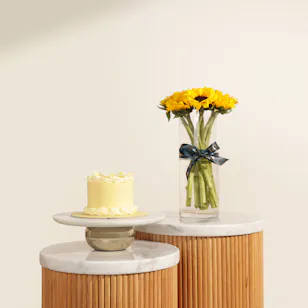 Sweet Atelier Lemonati Get Well Soon Cake | Heart Warming Flowers Vase Sweet Atelier Lemonati Get Well Soon Cake | Heart Warming Flowers Vase