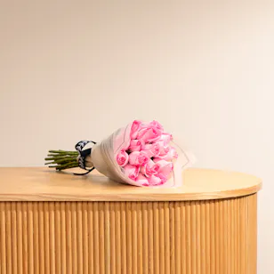 15 Pink Roses Bouquet 15 Pink Roses Bouquet