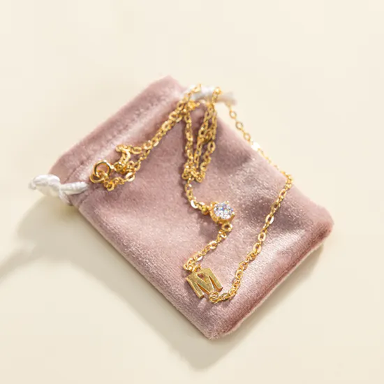 Hrh Letter M Gold-plated Necklace