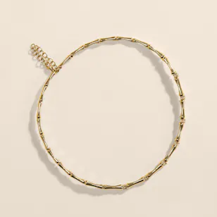Siran by Iram Diamond Bambo Style Single Bangle 