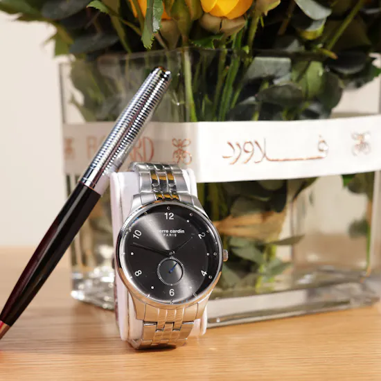 Pierre Cardin Watch & Pen Set | Flower Vase