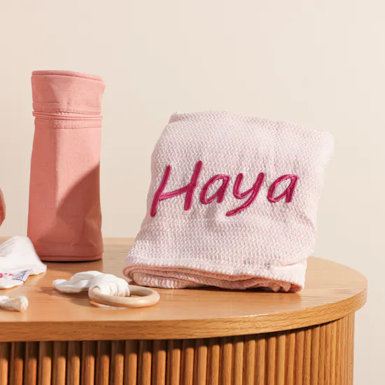 Belovedone Pink Personalized Baby Set