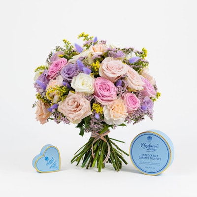 Charbonnel Big and Small Dark Chocolate | Mix Roses & Solidago Charbonnel Big and Small Dark Chocolate | Mix Roses & Solidago