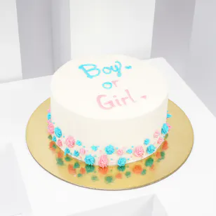 Helen's Gender Reveal Cake Helen's Gender Reveal Cake