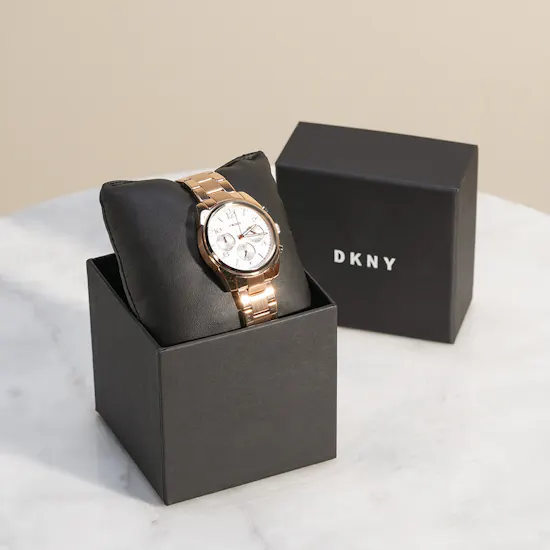 Dkny Crosby Multi Function Rose Gold-Toned Women’s Watch