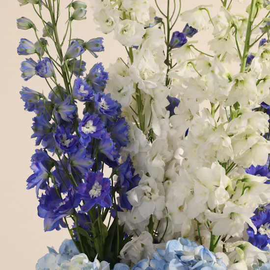Azure Crescendo Flower Vase