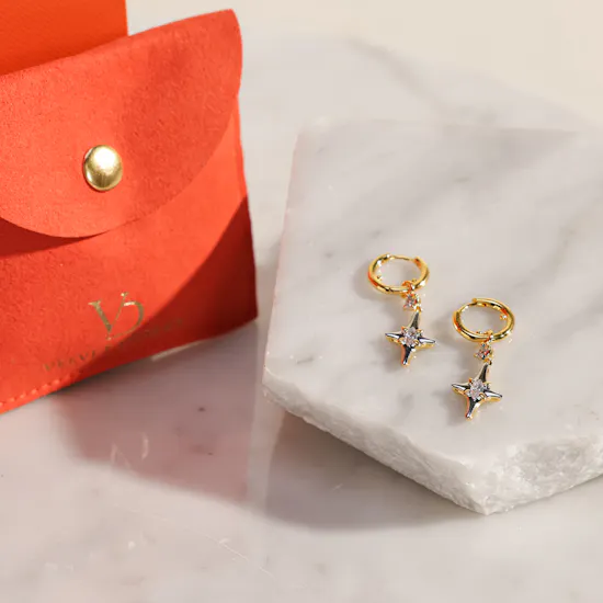 Velvet Desert Sparkle Slim Hoop Earrings