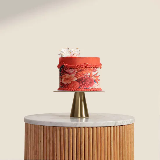 Floward Scarlet Floral Art Cake