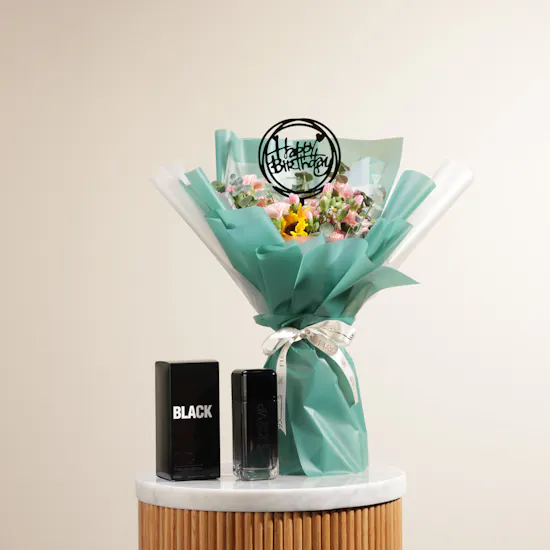 Carolina Herrera 212 VIP Black | Birthday Bouquet
