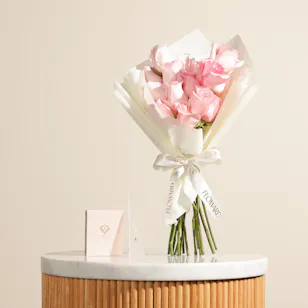 Amal Almajed Drop Charm Gold Women's Necklace | Blissful Flowers 