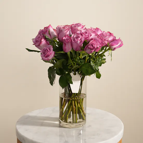 Purple Luxe Rose Vase