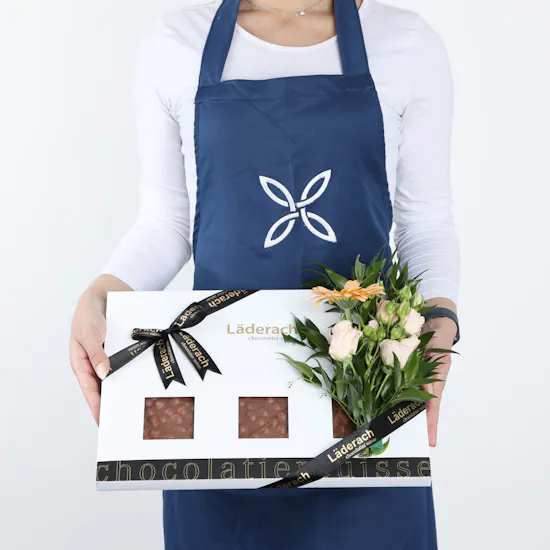 Laderach Hazelnut Slab | Flowers