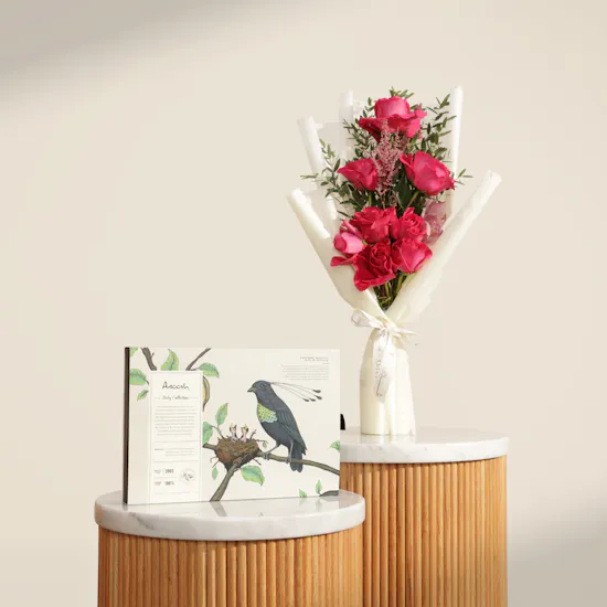 Anoosh New Salted Caramel Chocolate Box | Sunset Flowers Bouquet