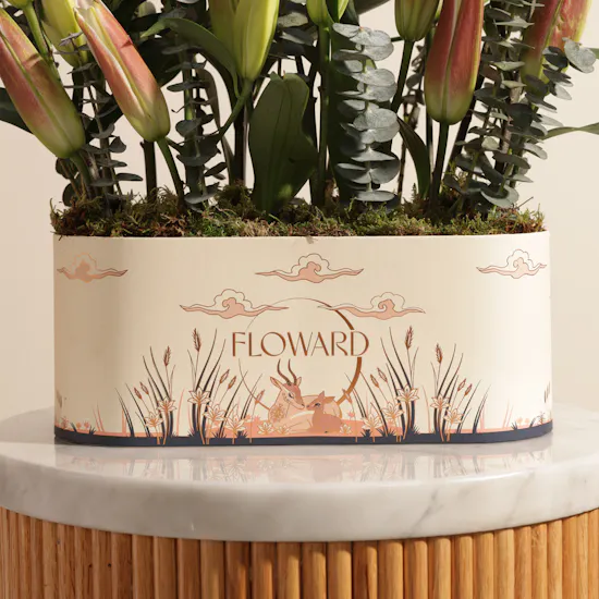 Serenity Pink and White Lily Box