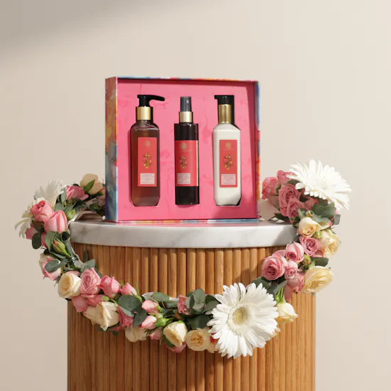 Forest Essentials Iced Pomegranate & Lemon Set | Bright Flowers