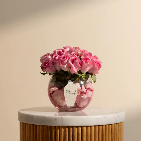 Revival Pink Roses Vase
