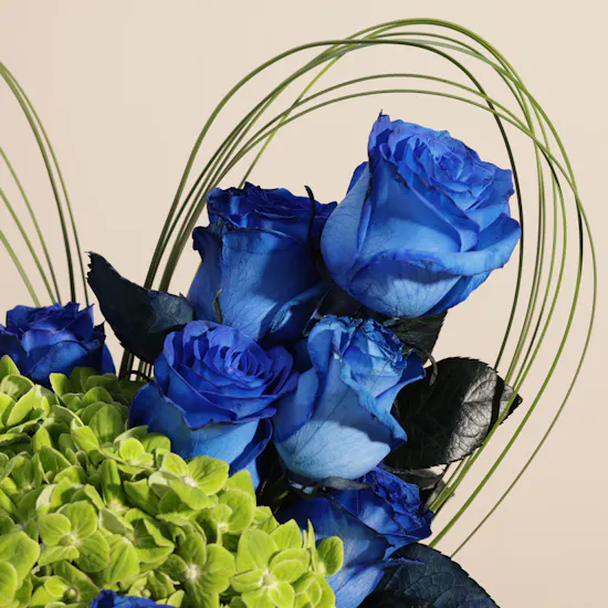 Heart of Azure Flower Bouquet
