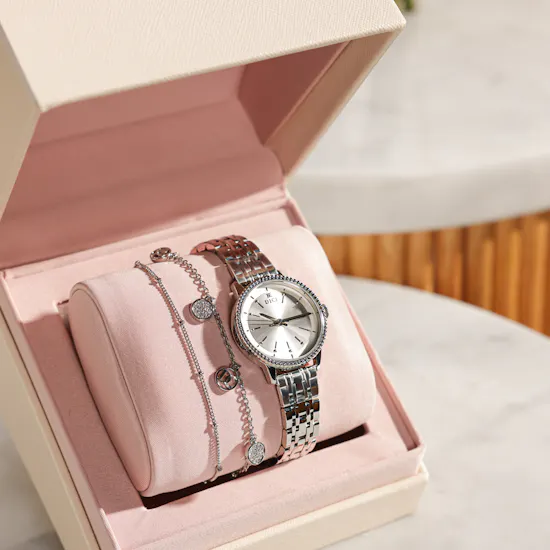 Dici Milano Cosima Silver Women's Watch Set | Joyful Grace Flower