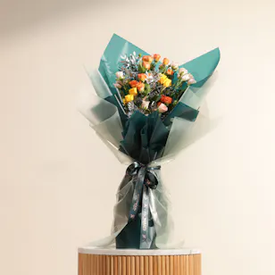 Colorful Baby Roses Bouquet Colorful Baby Roses Bouquet