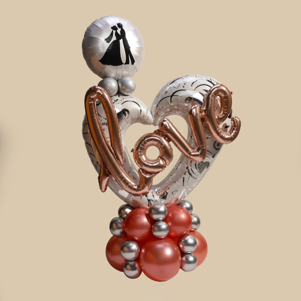 مجموعة بالونات الزفاف من بالونايزر