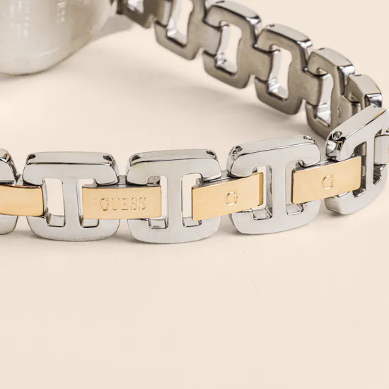 Guess Veda Two Tone Silver and Gold Women's Watch