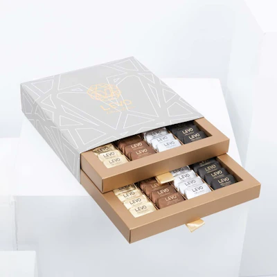 Levo Gianduiotto Wrapped Chocolate Box | 80 Pieces Levo Gianduiotto Wrapped Chocolate Box | 80 Pieces