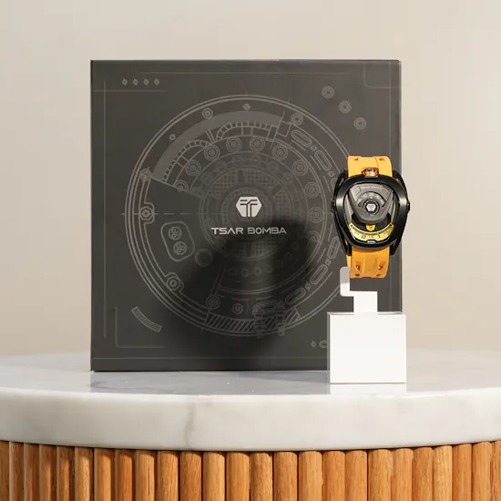 Tsar Bomba Reactor Automatic Black Yellow Carbon Fiber Men's Watch