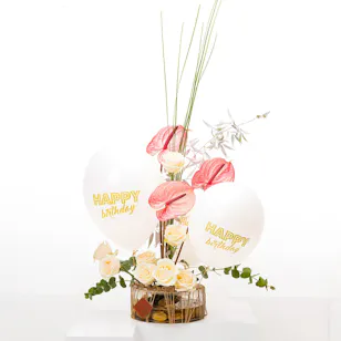 Happy Birthday Vase