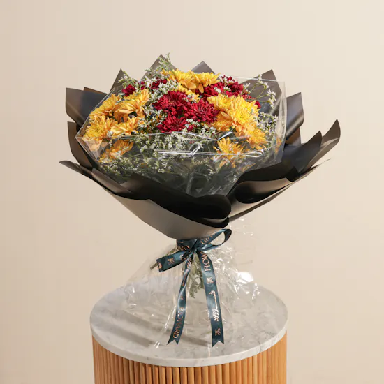 باقة زهور الغروب