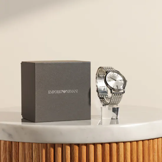 Emporio Armani Men's Silver Stainless Steel Watch