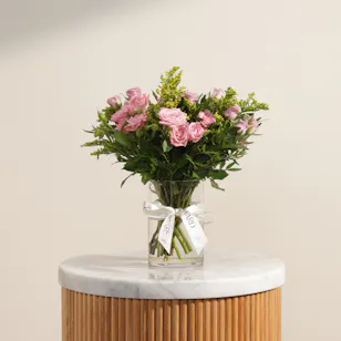 Blush Narrative Flowers Vase