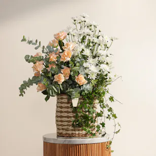 Cascade of Grace Flower Basket