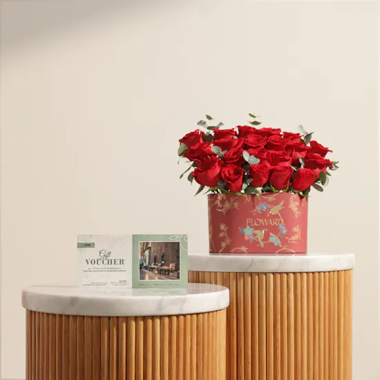 Joyous Hands Spa 500 SAR Gift Voucher | Whispers of Love Red Roses Box