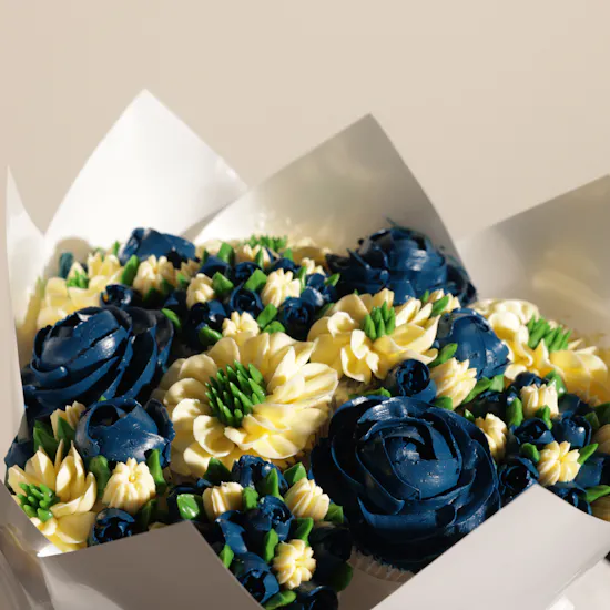 Gourmet Artistry Floral Cupcake Bouquet
