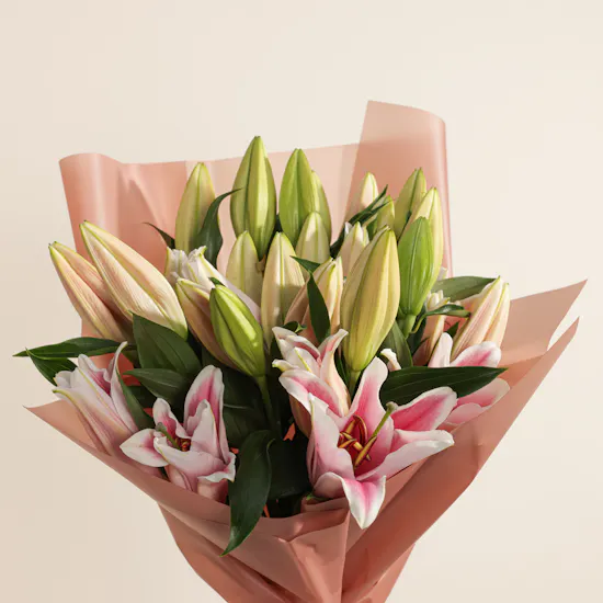 Endless Pink Lily Bouquet