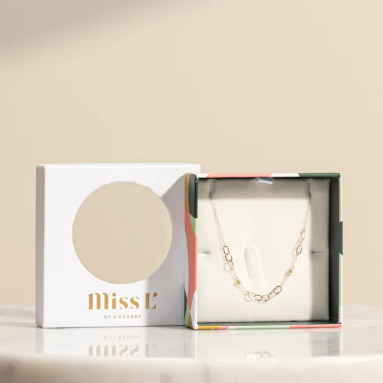 Miss L' Yellow Gold Chain Necklace