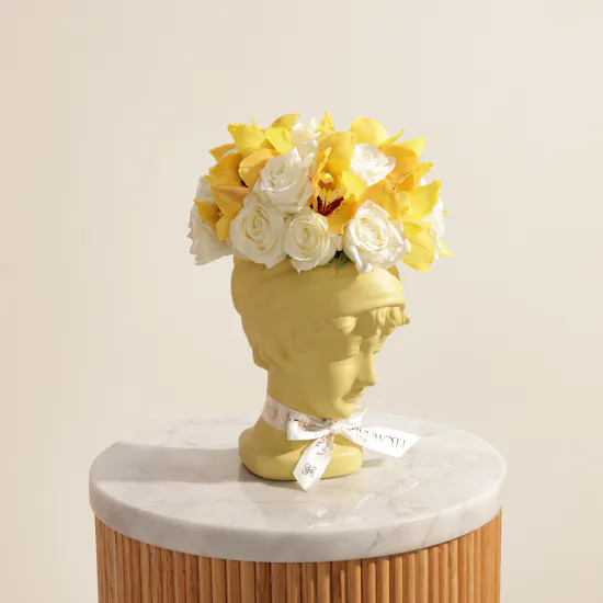 Golden Muse Flower Vase