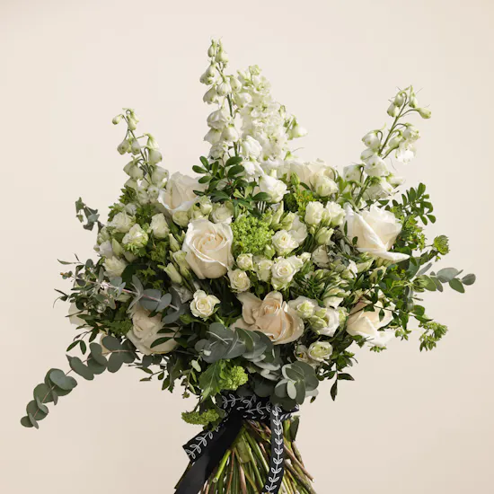 Classic White Delphinium Bouquet