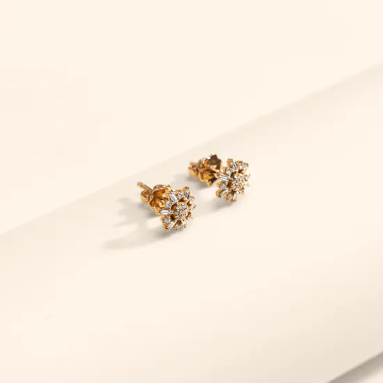 Siran by Iram Floral Diamond Women's Earrings