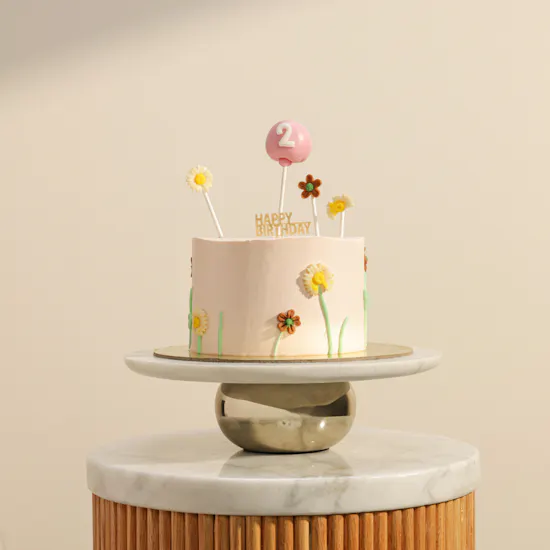 Floward Daisy Floral Birthday Cake