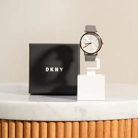 Dkny Minetta Rose Gold Leather Women’s Watch