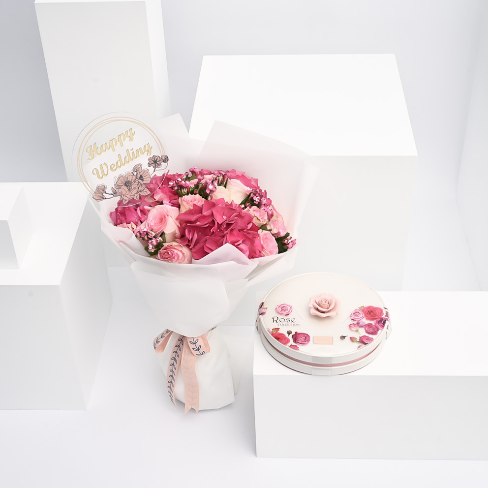 شوكولاتة الوردة من بستاني | أزهار الزواج