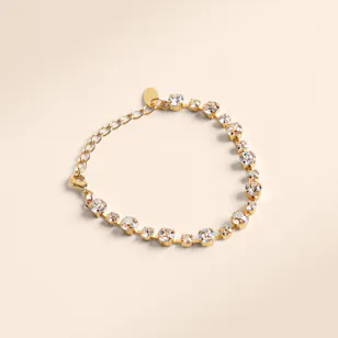 Caroline Svedbom Calanthe Gold Plated Crystal Bracelet