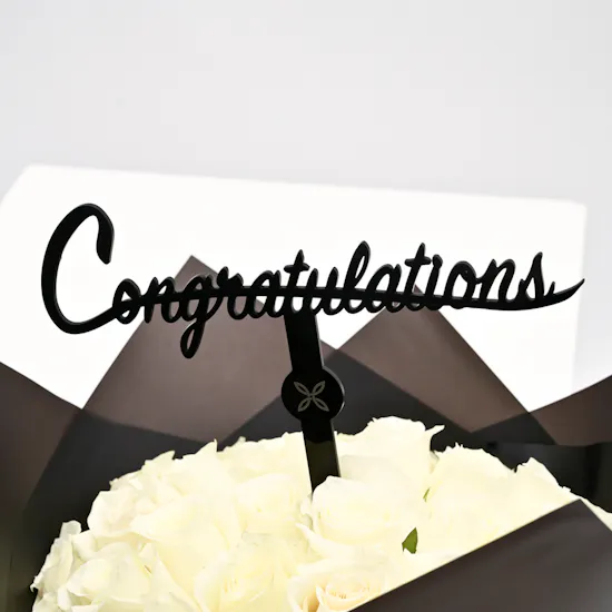35 White Roses | Graduation Collocation
