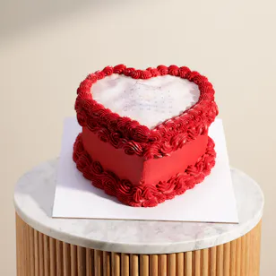 Floward Customized Burn Away Heart Cake
