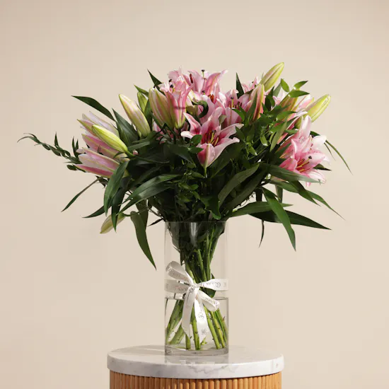 Pink Lily Vase