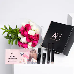 Azhar Hubail Gifts & Voucher Set | Rose Bouquet Azhar Hubail Gifts & Voucher Set | Rose Bouquet