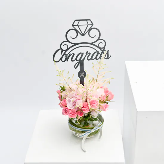 Pink Blooms Vase